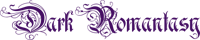 a purple logo with the word dark romance on it