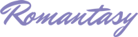 a purple logo with the word romantasy on it